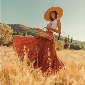 Kaley Shimmer Maxi Skirt NWT